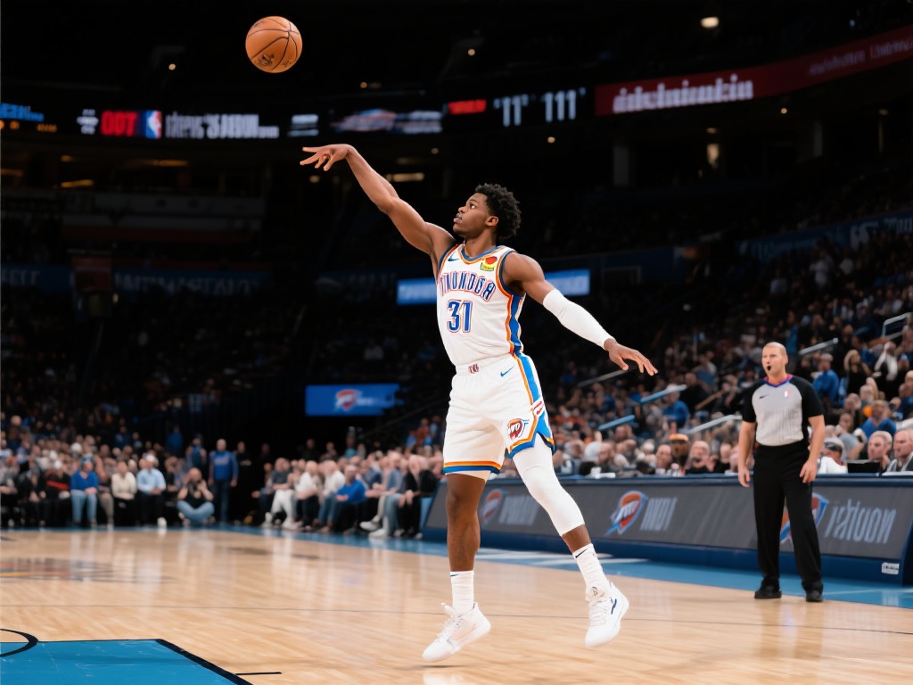 亚历山大撤步漂移轰31分,雷霆锁定胜局稳领先 在NBA赛场上,每一个关键动作都可能决定